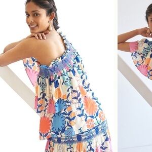 Plenty by Tracy Reese one shoulder ruffle blouse